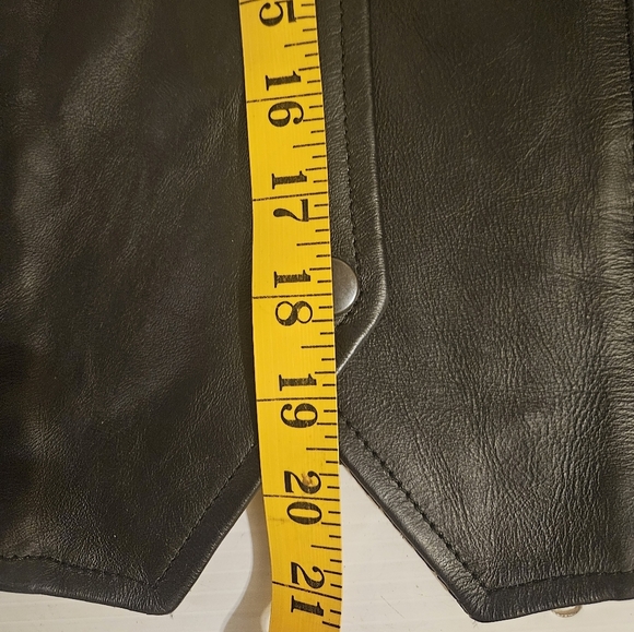 Leather Biker Vest - Picture 10 of 12